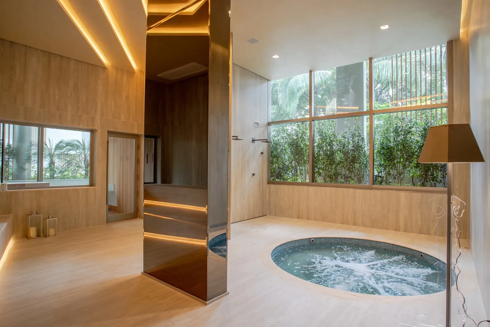 Spa do Cyrela Moema by YOO, com hidromassagem e ambiente reservado