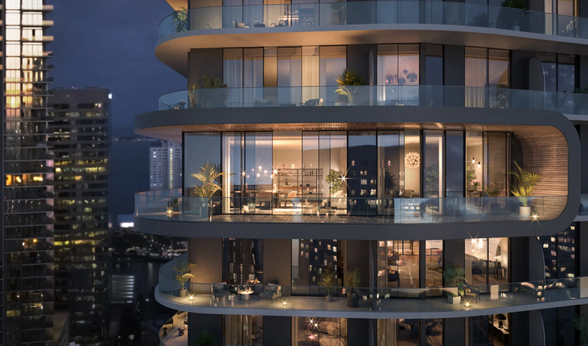 LOFTY Brickell waterfront tower on the Miami River in Brickell, Miami, FL