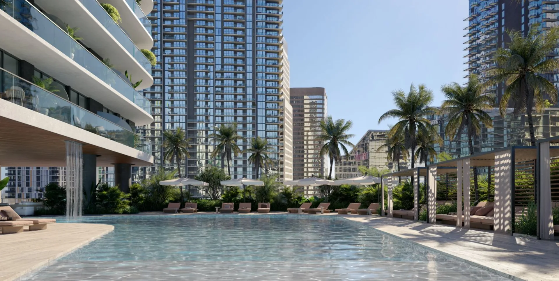 Amenity lounge at LOFTY Brickell in Brickell, Miami