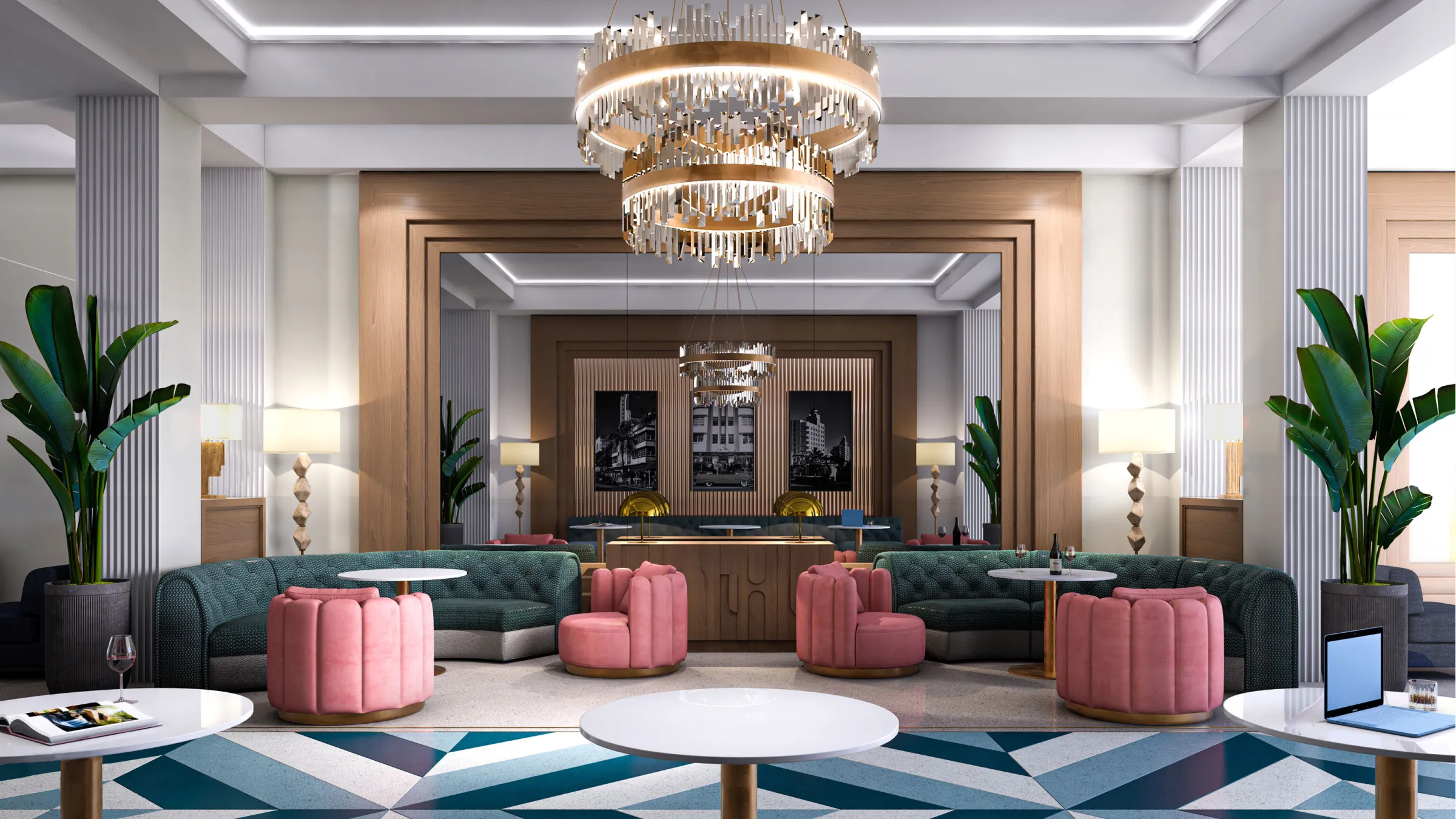 Lobby lounge at Ella Miami Beach