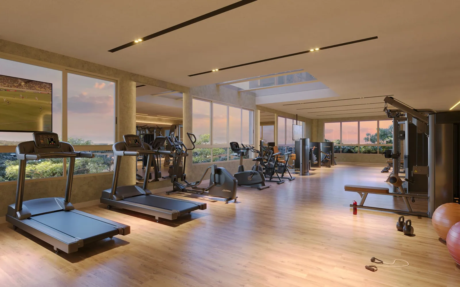Fitness by Life Fitness do The Selection Moema, com equipamentos high-tech