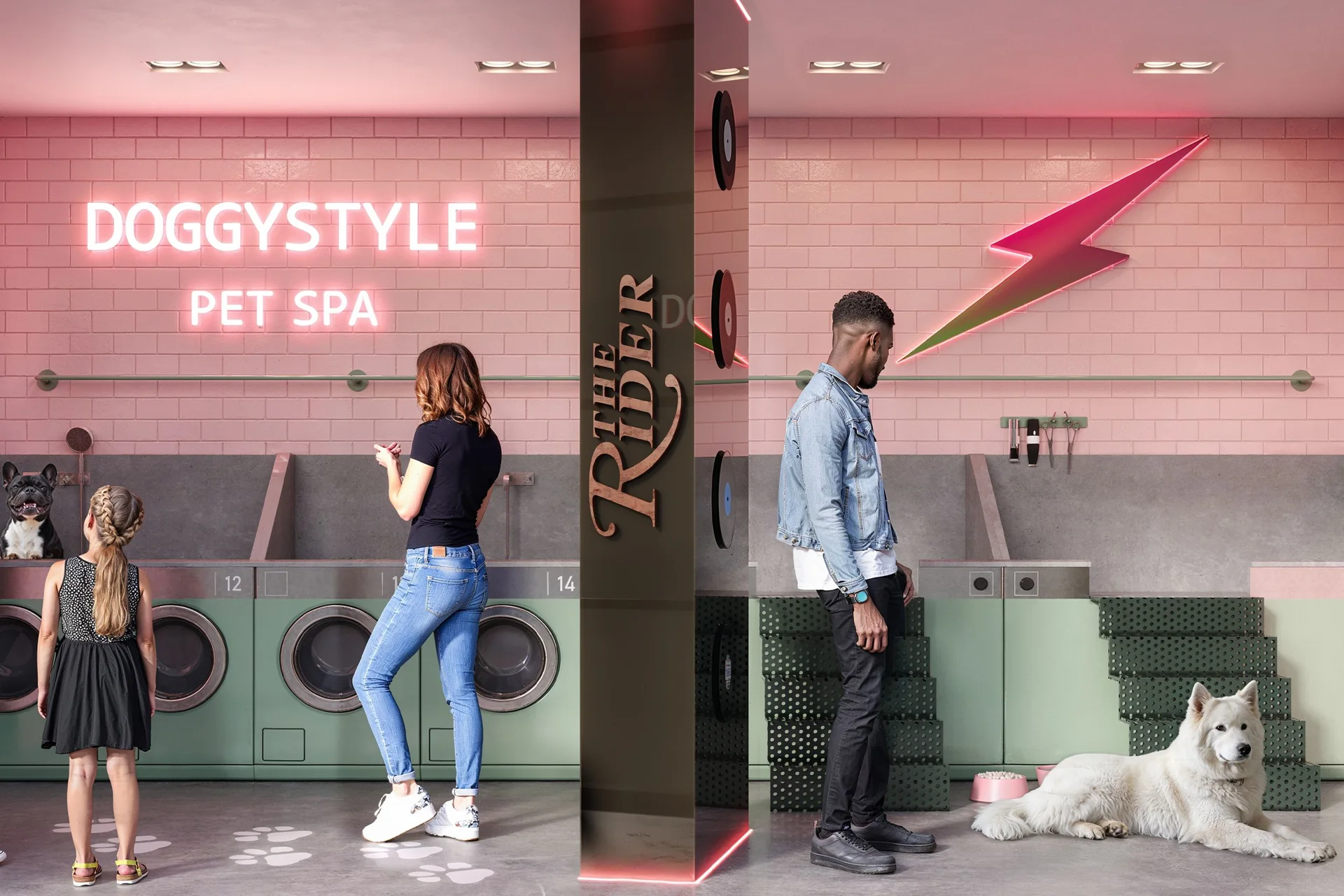 Dedicated pet spa at The Rider Wynwood