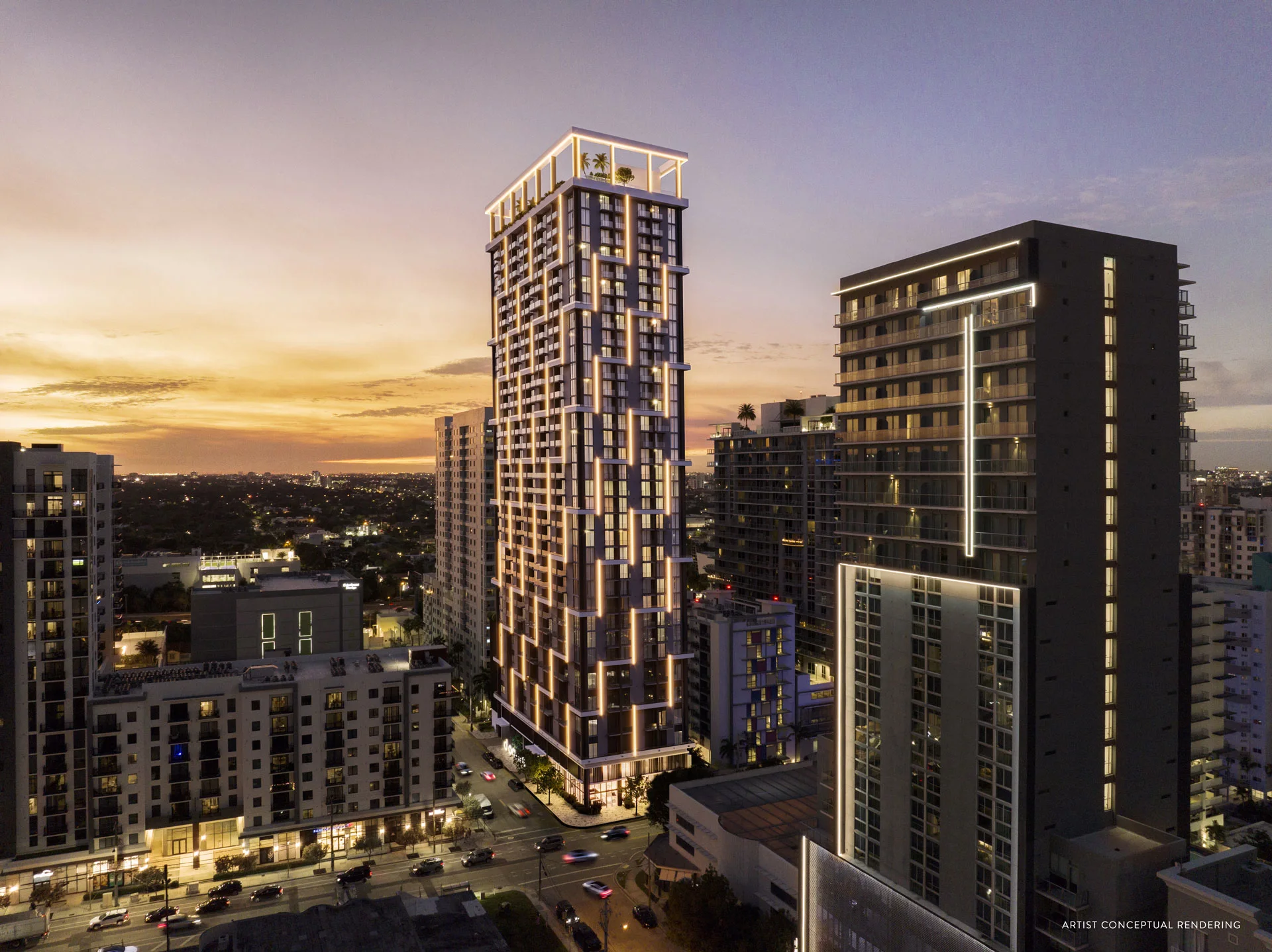 Domus Brickell Center tower in Brickell, Miami