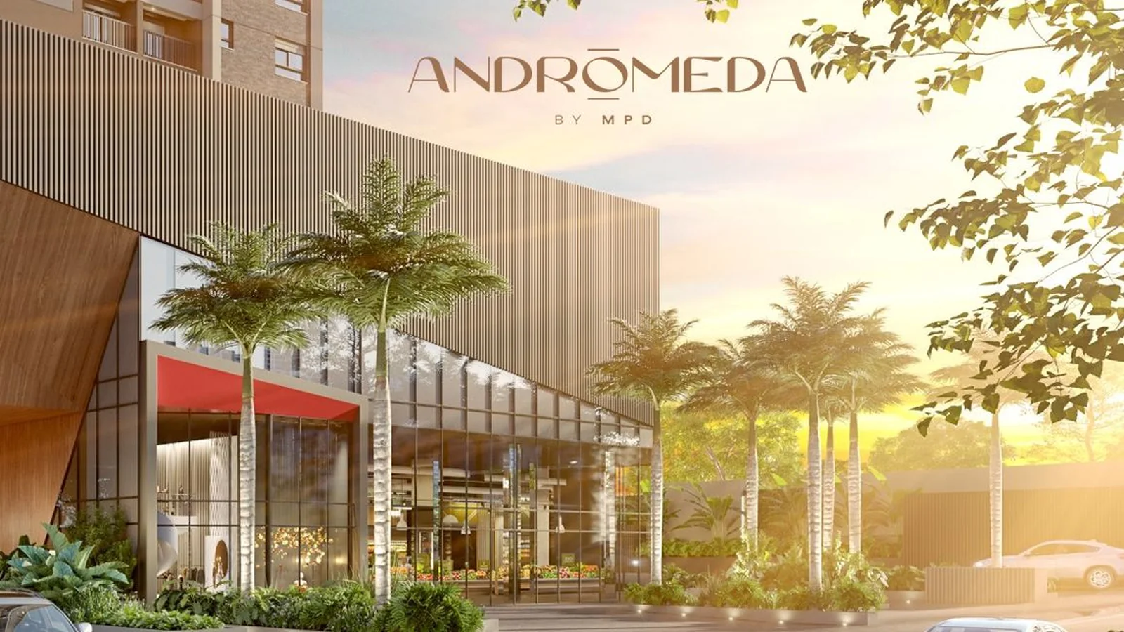 Perspectiva do Andrômeda by MPD, torre residencial da MPD Engenharia em Alphaville, Barueri