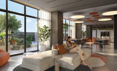 Coworking do Duo Stay Residence em Alphaville, Barueri
