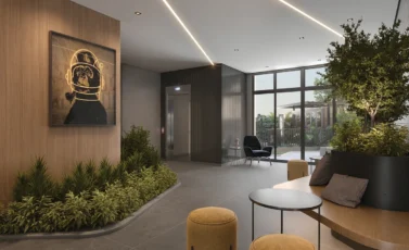 Hall da torre do Duo Stay Residence, RSF Alphaville