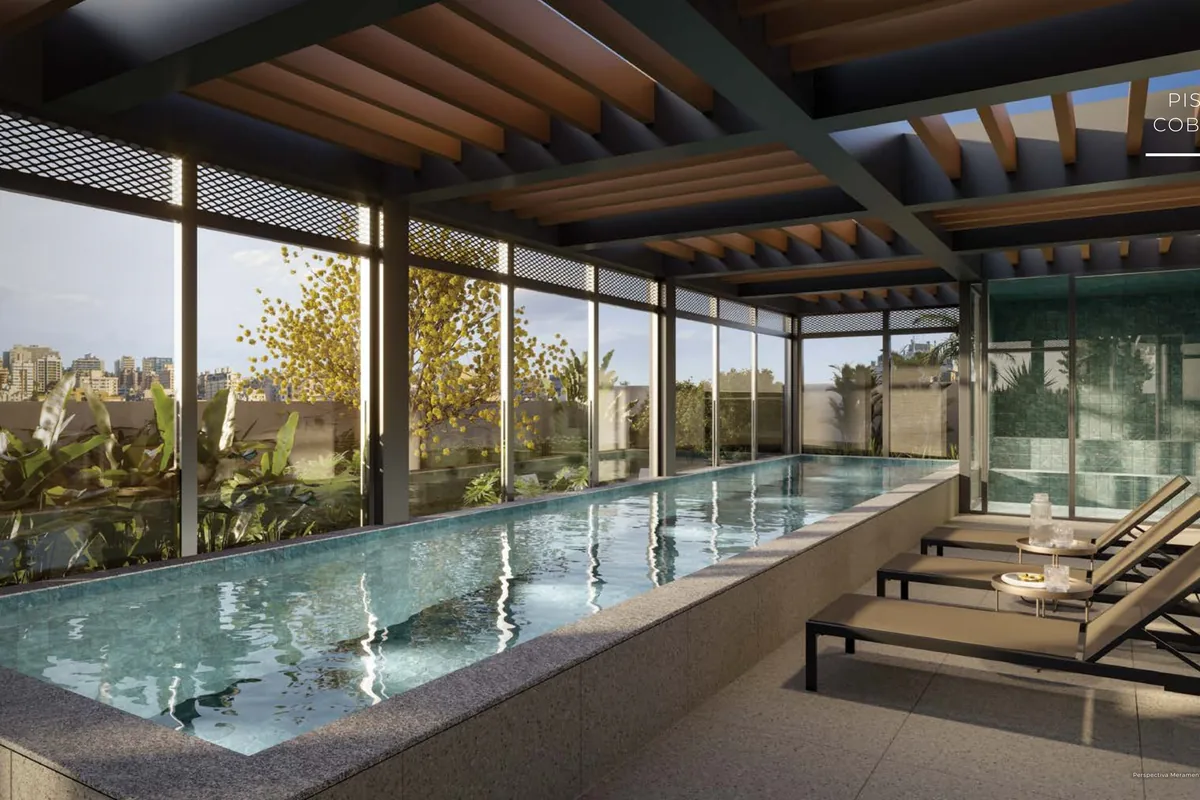 Piscina coberta com spa do Open View 47